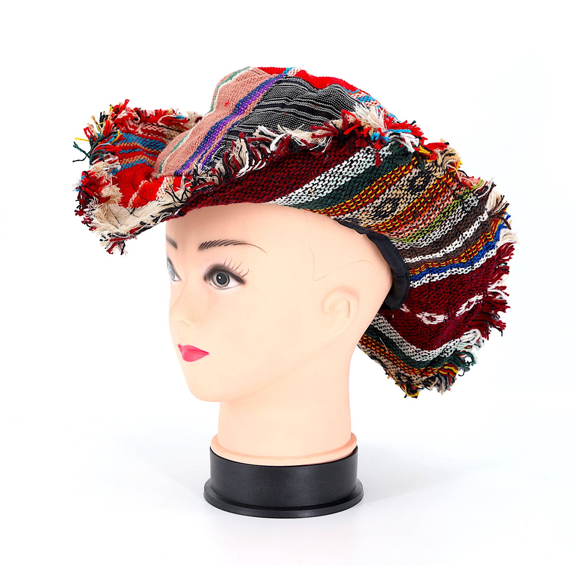 Himalaya Handmade – Chapéu de pescador - Mulher por atacado – Chapéu boêmio artesanal de retalhos hippie de cânhamo24