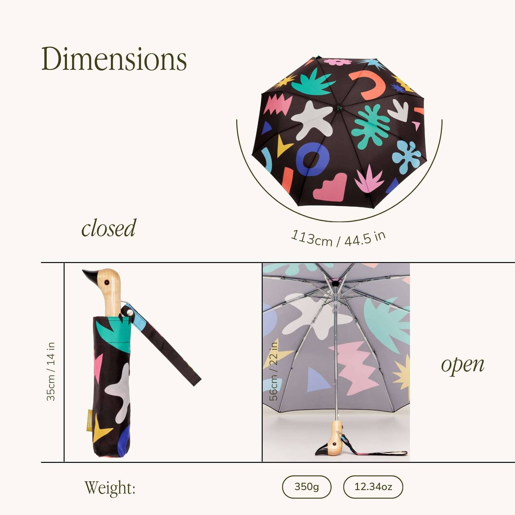 Original Duckhead EU – Engroshandel Paraply - Unisex – Palma miljøvenlig kompakt paraply fra Original Duckhead EU8