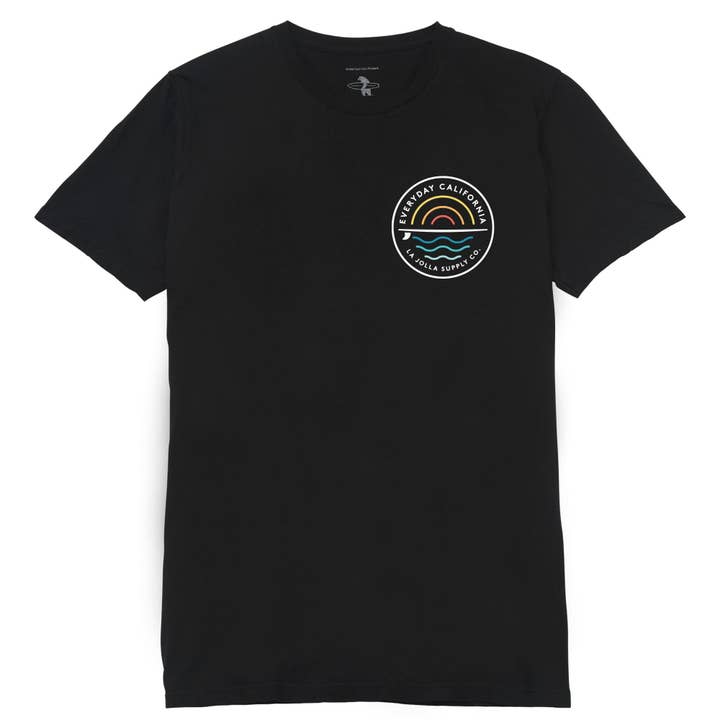 Everyday California - Wholesale Screen Printed T-Shirt - Men's - Cabrillo Tee - California Retro Surf Tee1