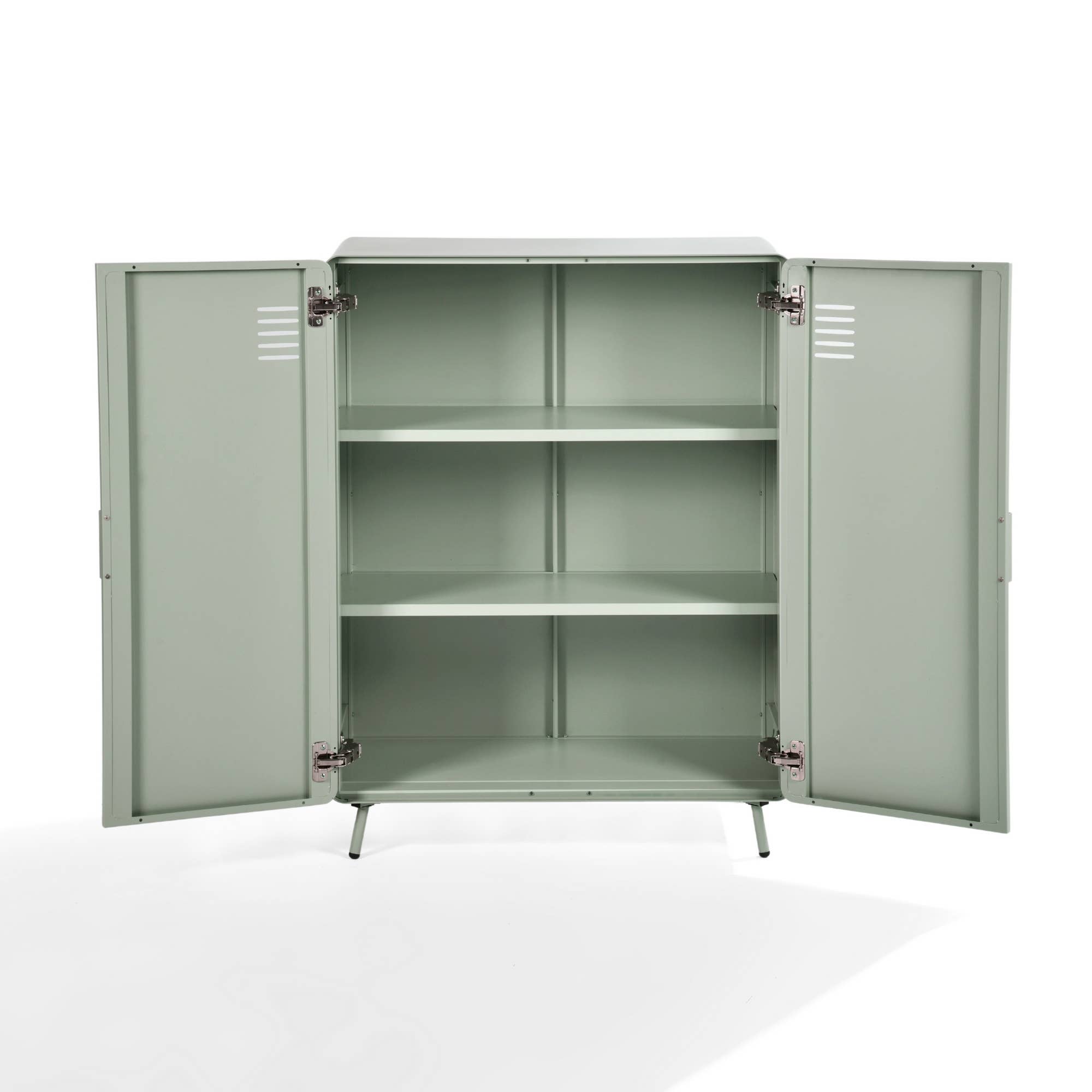 HOMYCASA DESIGN INC - Wholesale Cabinet - Industrial 2-Door Steel Storage Cabinet - 31.5" Wide14