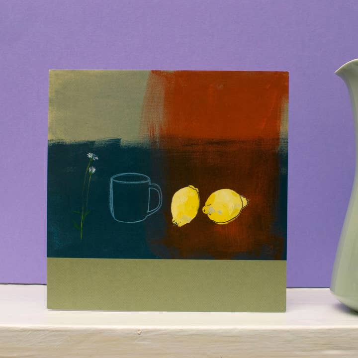 Kate Lowe Recipe Card, Blank Inside, Real Lemonade for wholesale by Hayletts Contemporary Fine Art