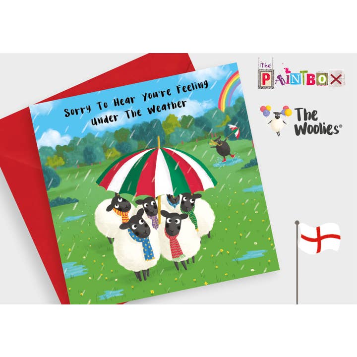 Sorry to hear youre under the weather The English Woolies x6 for wholesale by The Paintbox