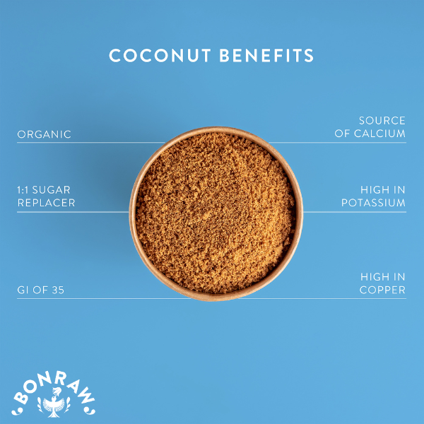 Bonraw Foods - Venta al por mayor Azúcar - Azúcar de flor de coco orgánico Bonraw a granel, 25 kg2