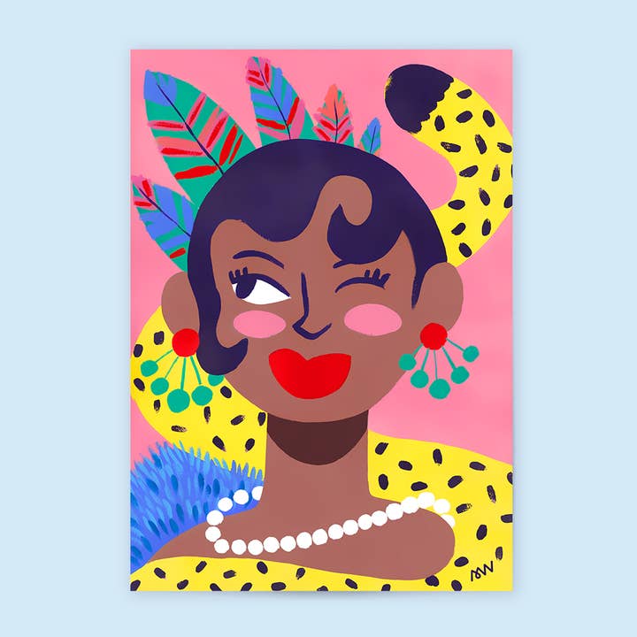 Stampa d'Arte - Joséphine per la vendita all'ingrosso da parte di Hello couleur