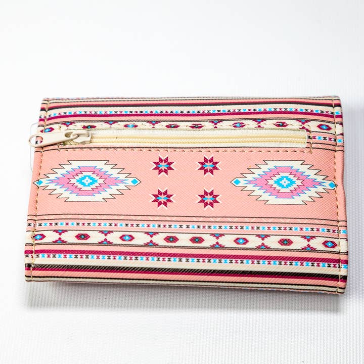 Flag Matrix Inc - Wholesale Wallet - Women's - Myka 5″ Tri-fold Native Wallet3