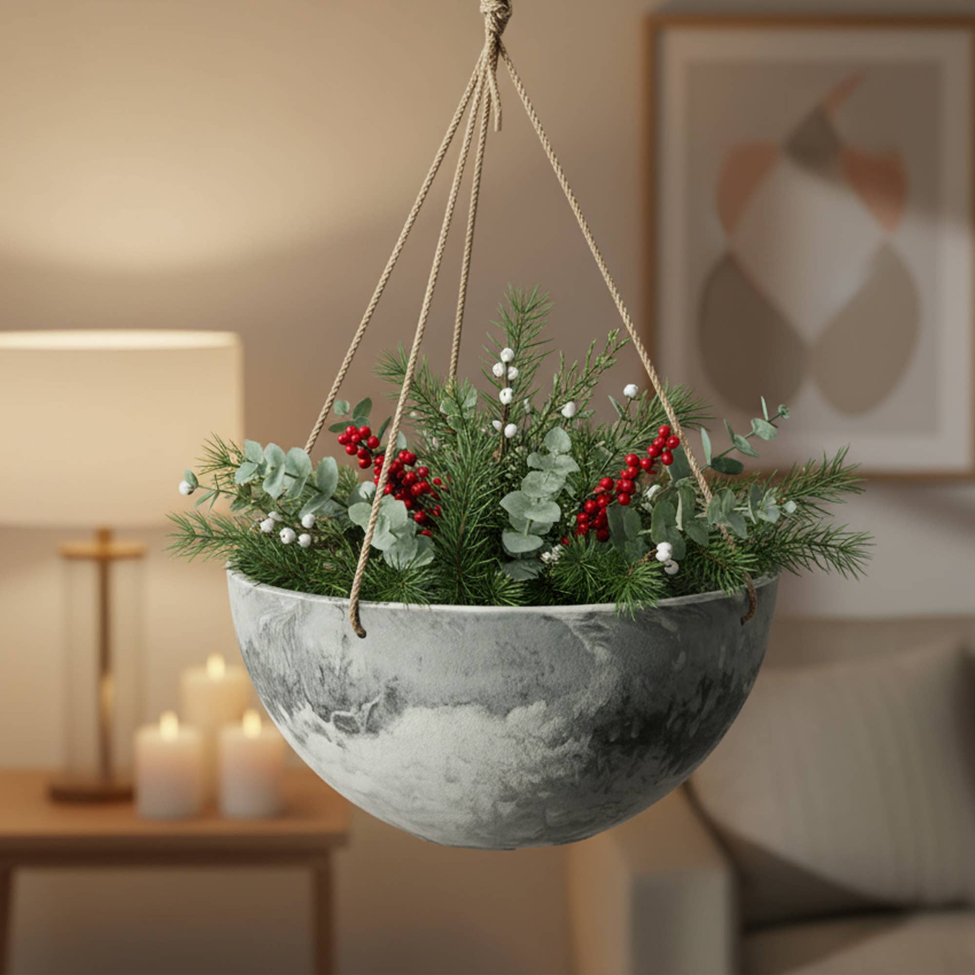 Algreen - Wholesale Hanging Planter - Algreen Acerra Hanging Planter 14"7