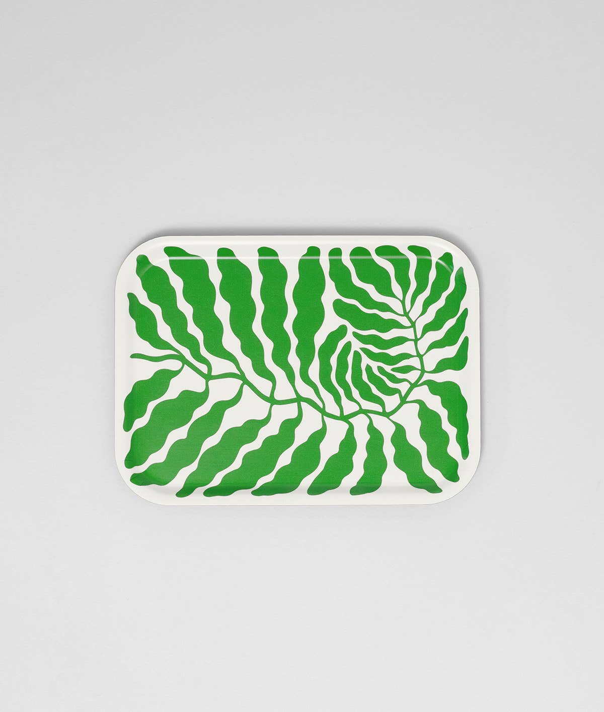 Wrap (US duties paid) – wholesale Serving tray – Spring Green Leaves Small Rectangle Birch Serving Tray0