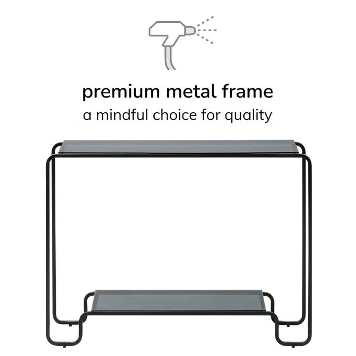 MH London - Wholesale Console Table - Flint Iron & Glass Sofa & Console Table5