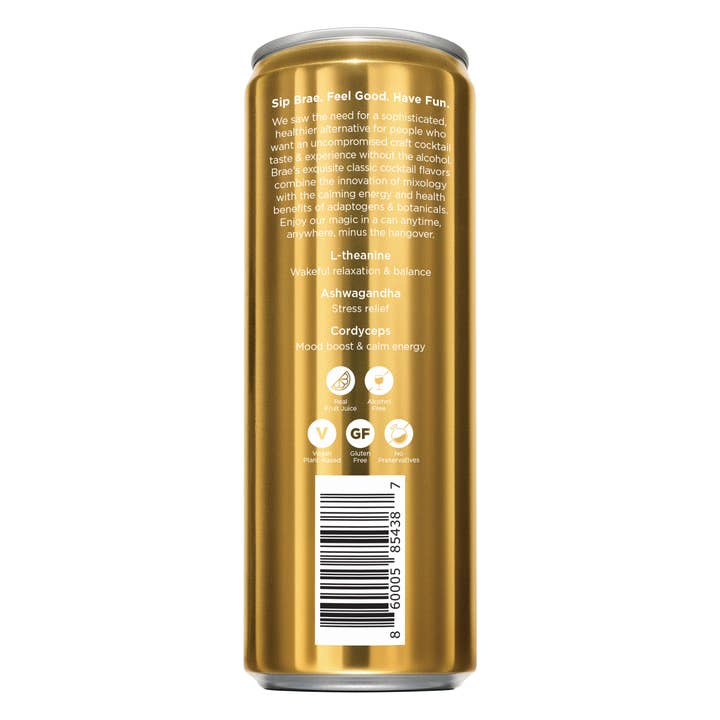 Brae - Vendita all'ingrosso Aperitivo/Cocktail analcolico - Margarita piccante analcolica all'arancia rossa (con adattogeni)1