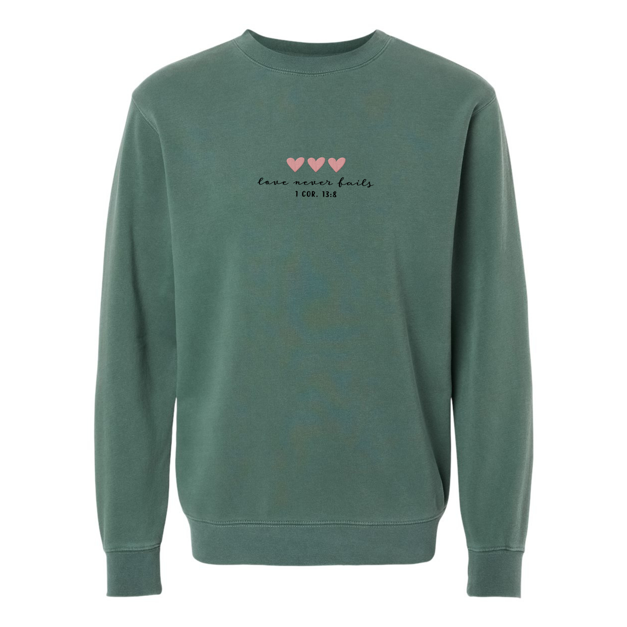 Scripted Pearl - Vente Sweat-shirt à imprimés – femme - Sweat-shirt Love Never Fails avec cœur brodé pour la Saint-Valentin15