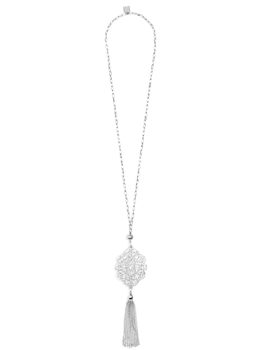 ZENZII Jewelry - Vendita all'ingrosso Collana con ciondolo/pendaglio - Regal - Collana con ciondolo in resina acrilica e nappa10