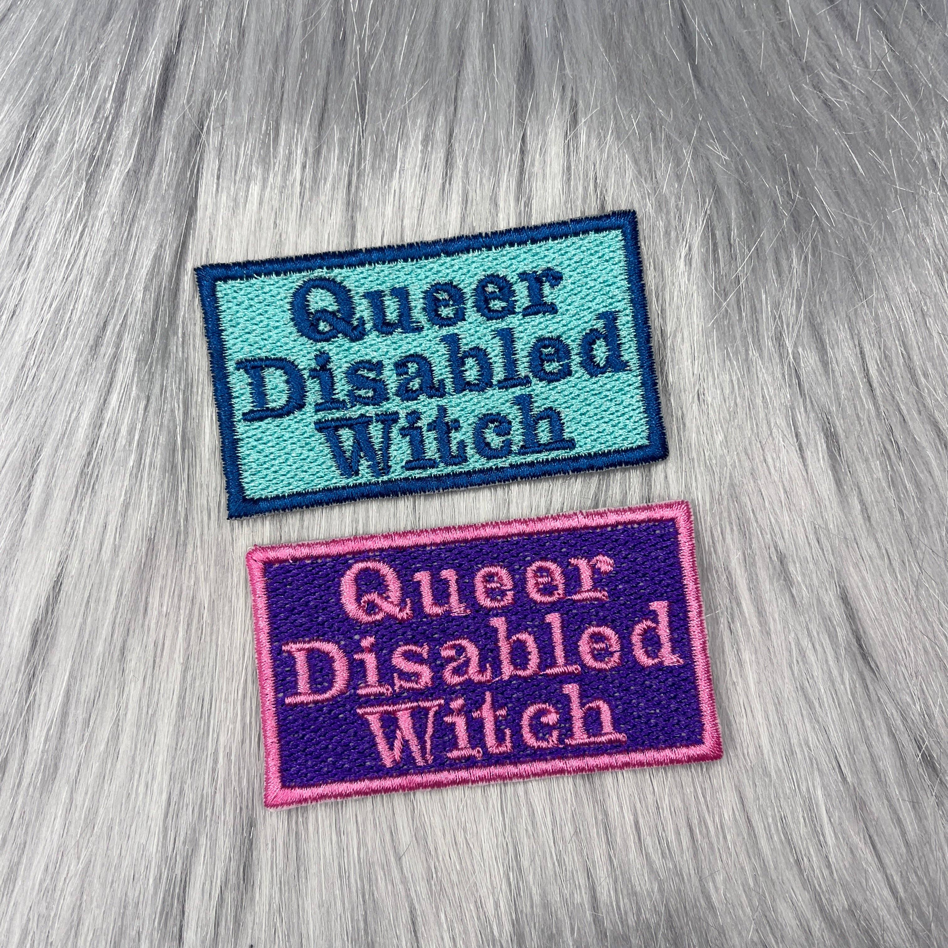 Troublesome Heart – wholesale Patch – Queer Disabled Witch Embroidered Patch0