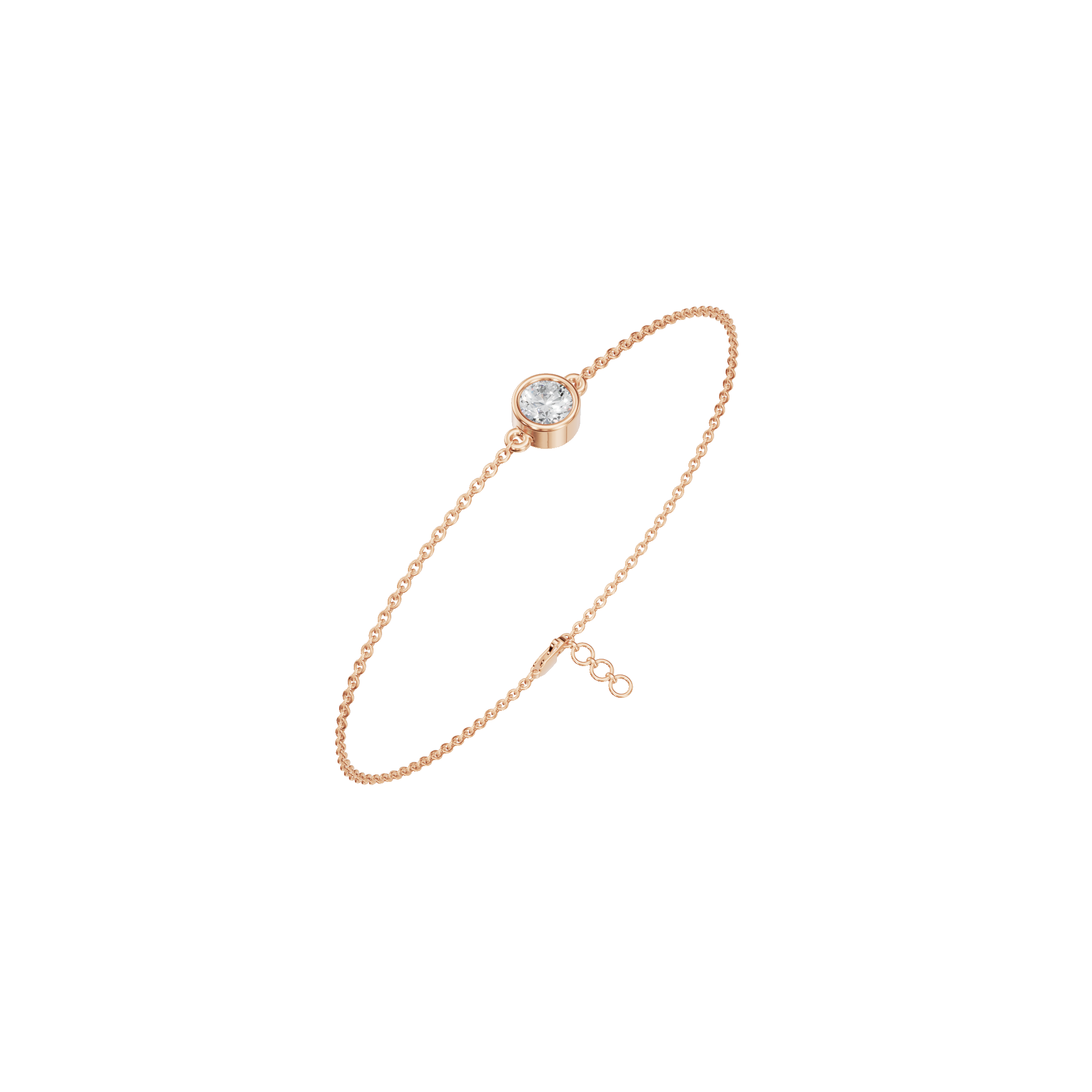 PureYou Jewelry - Wholesale Link & Chain Bracelet - 14K Gold Diamond Solitaire Bracelet, Diamond Bracelet10
