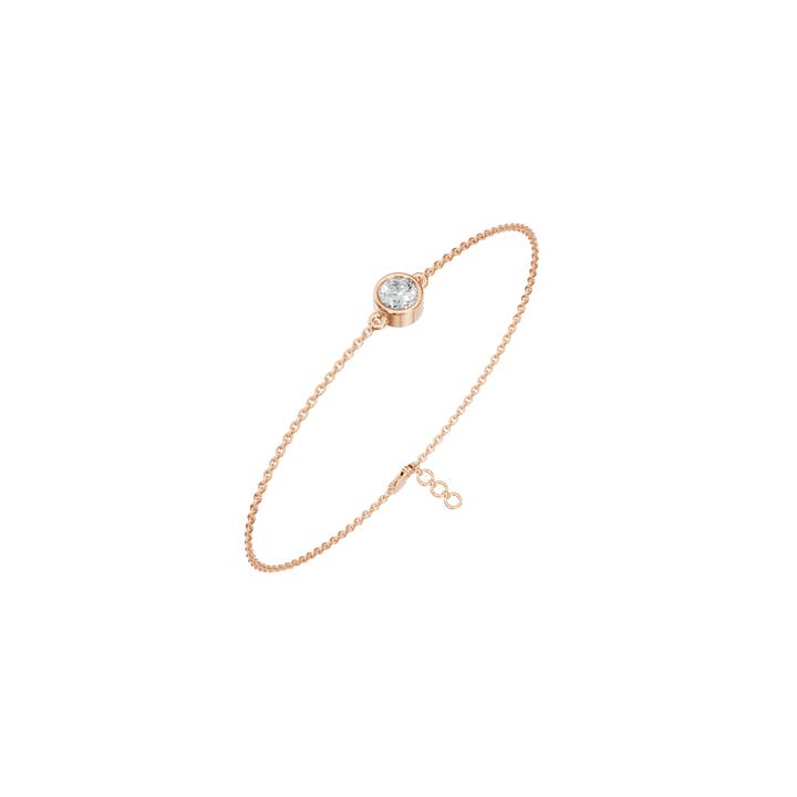 PureYou Jewelry - Wholesale Link & Chain Bracelet - 14K Gold Diamond Solitaire Bracelet, Diamond Bracelet10