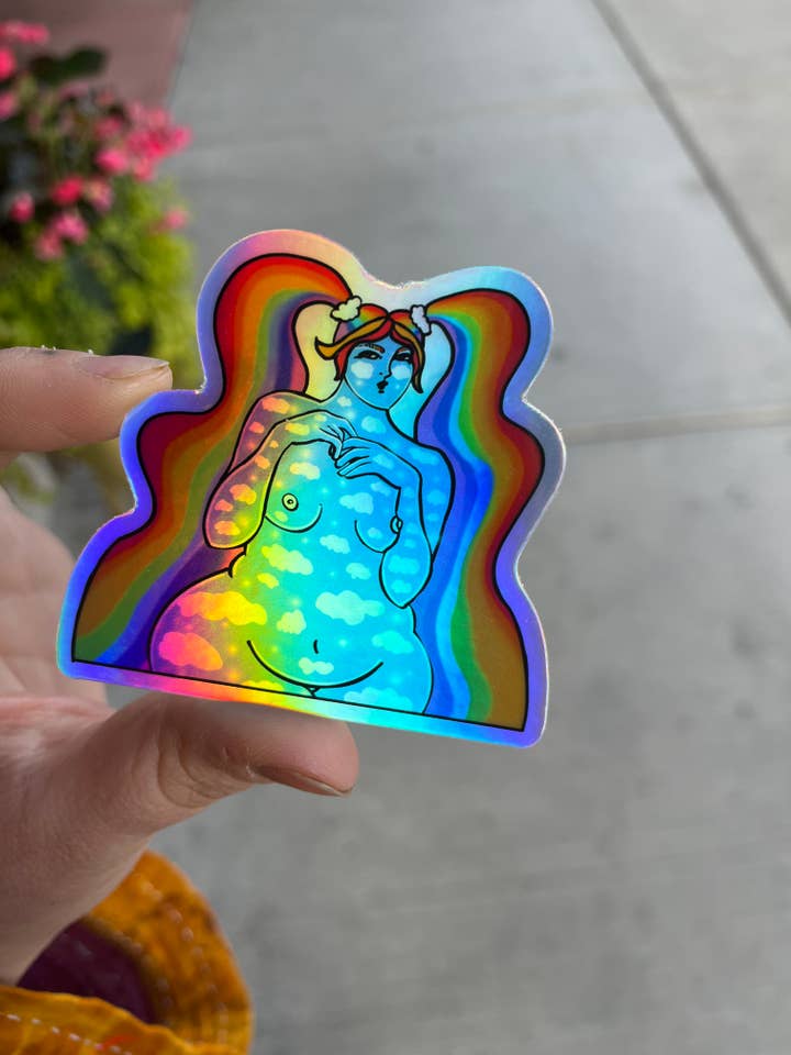 Rainbow Dreams Holographischer Aufkleber für den Großhandel von ArtistNatalie