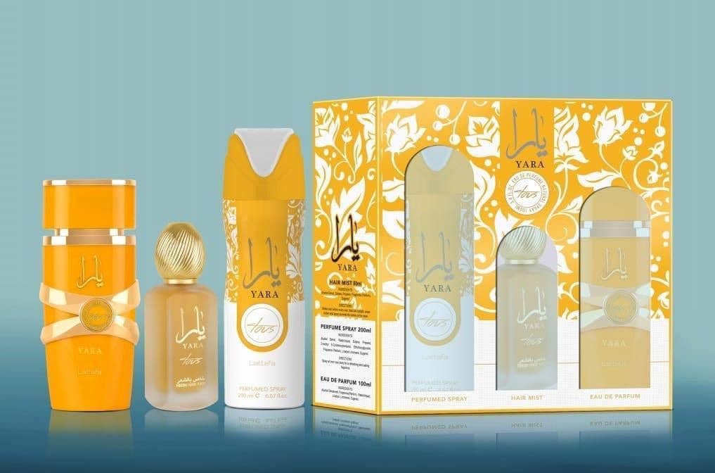 HA Fragrances - Wholesale Perfume Gift Set - Lattafa Ladies Yara Tous Gift Set – Tropical Elegance and Floral Sophistication0
