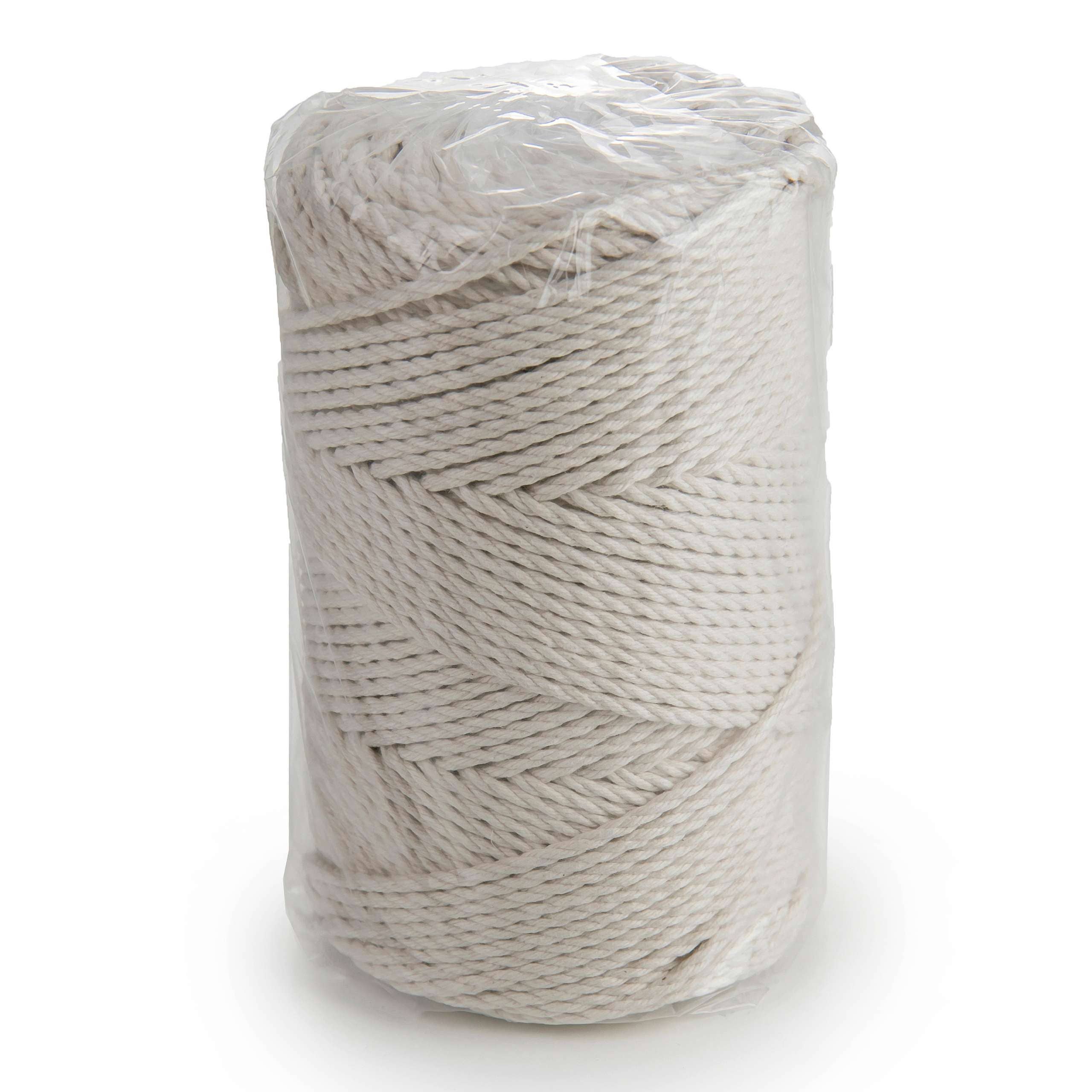 MB Cordas – Engroshandel Håndværk forsyninger – 3mm 3 Strand Twisted 500g bomuld Cord NATURAL5