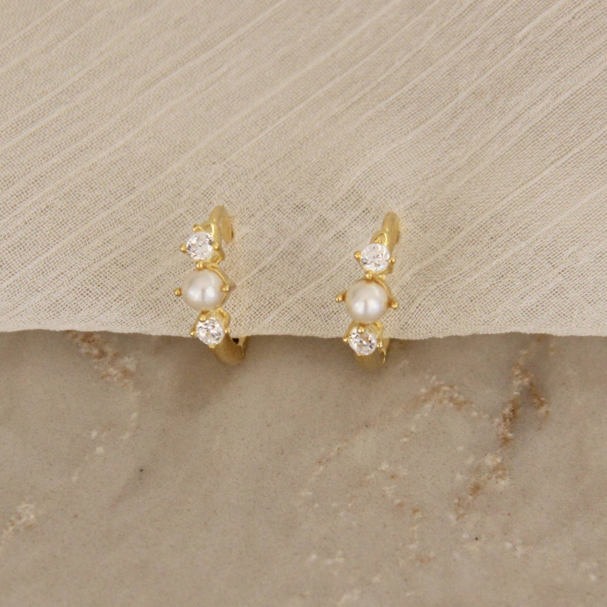 MAIVE - Wholesale Huggie Earrings - Lauren Hoops3