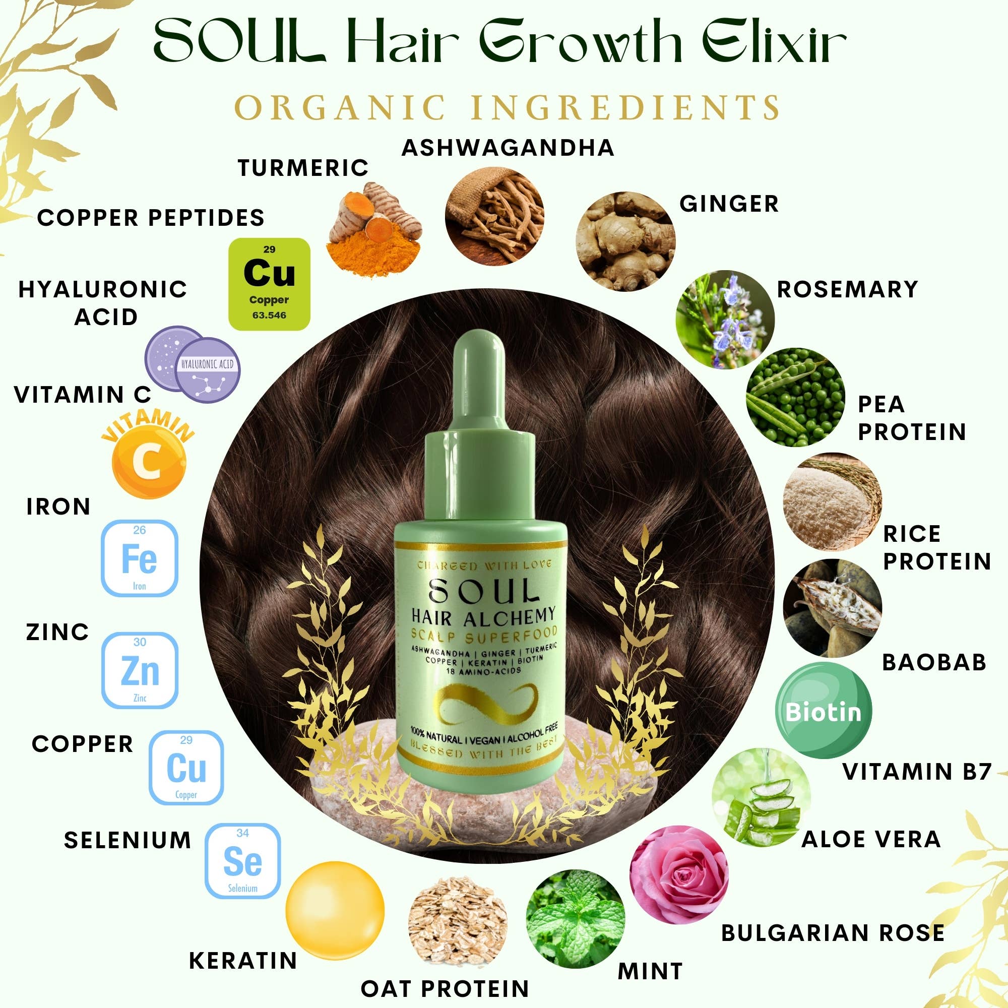 The Sacred Essence - Wholesale Hair Oil - SOUL - Ayurveda Hair Growth Elixir 4