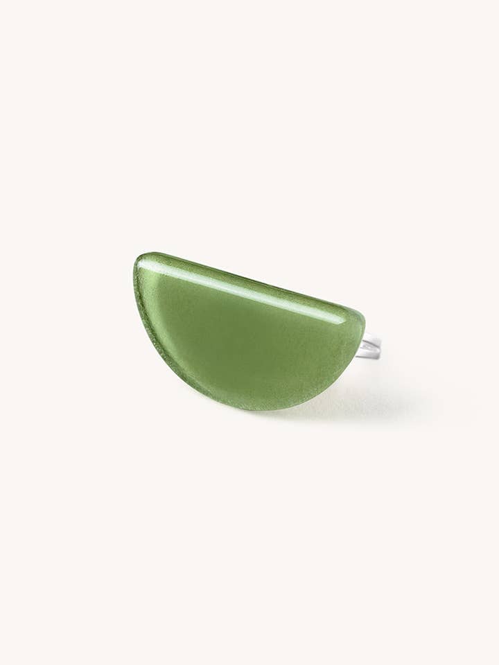 Bague Moon - Olive Green pour la vente par Garda