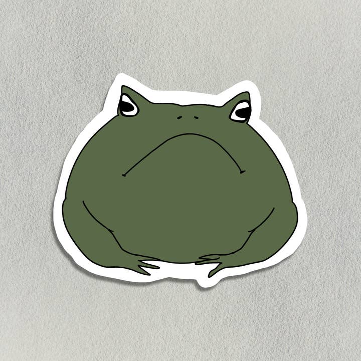 Grumpy Toad Aufkleber für den Großhandel von Salt Birch