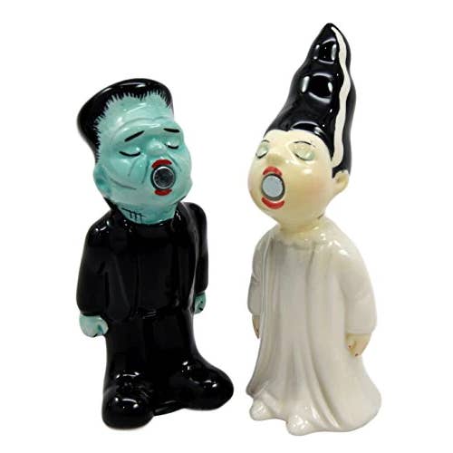 Pacific Trading - Wholesale Salt & Pepper Shaker Set - Frankenstein & Bride Ceramic Salt & Peper Shaker Set2