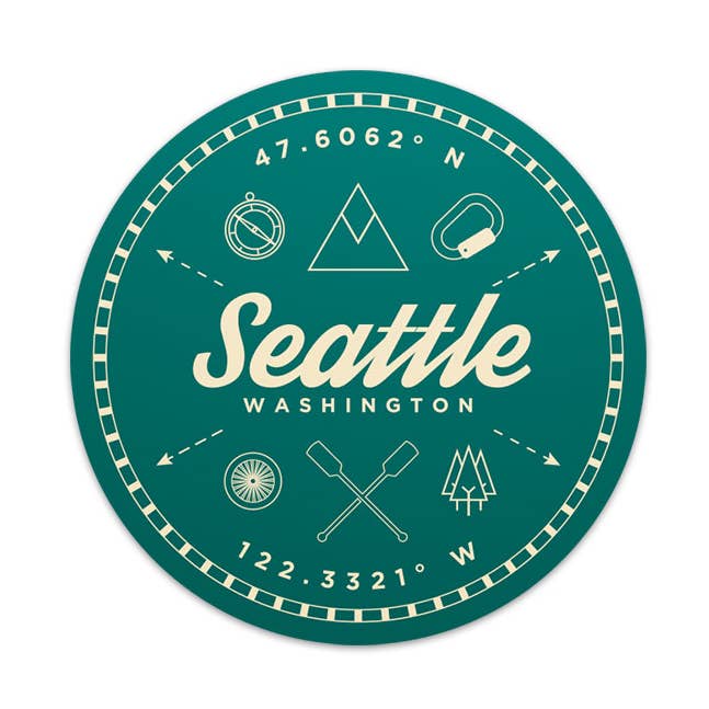 Sticker van Seattle voor wholesale door FERAL