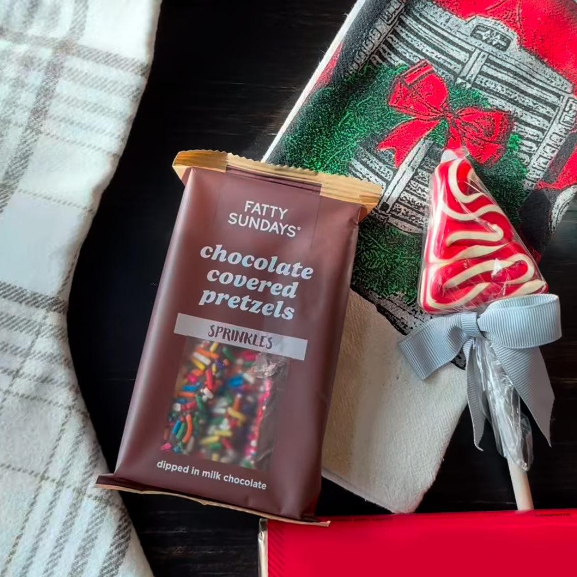 Fatty Sundays - Vente Friandises enrobées de chocolat - Bretzels enrobés de chocolat avec vermicelles (lot de 3)2