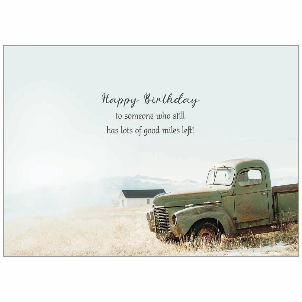 Legacy - Vente Cartes d'anniversaire - Green Truck - Carte d'anniversaire1
