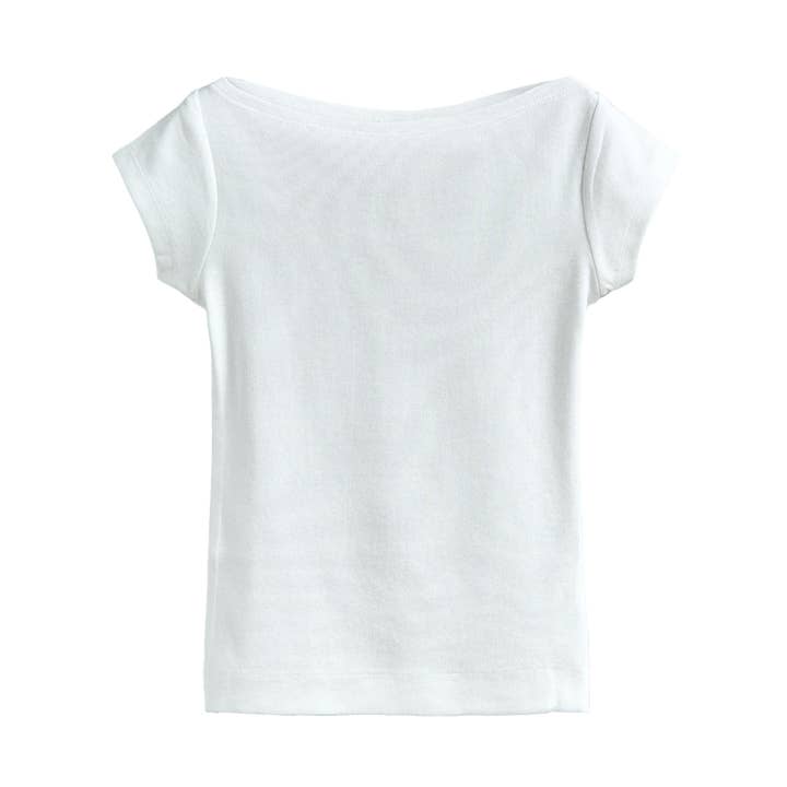LADIES' SUPER SOFT BOATNECK S/S T-SHIRT for wholesale by Silver Jeans