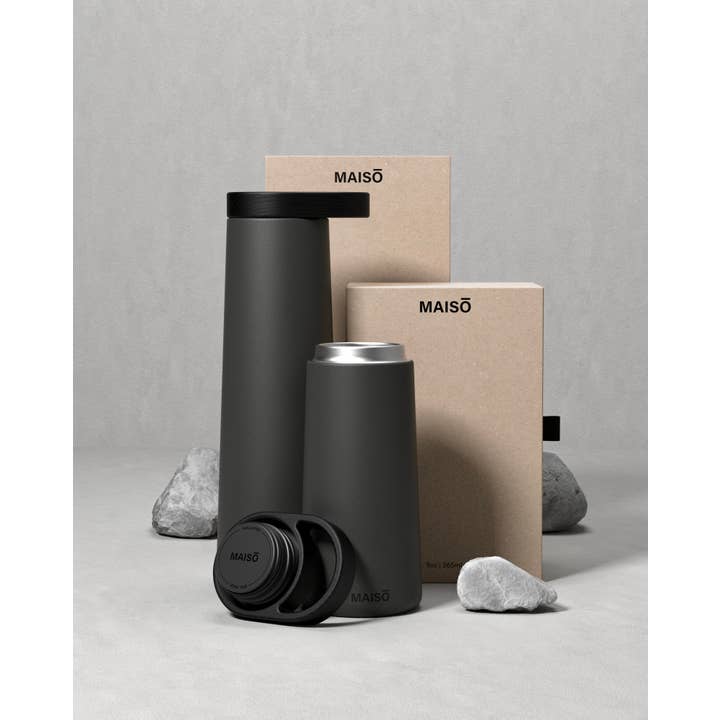 Maisō - Wholesale Water Bottle - Dark Oak 9 oz Bottle5