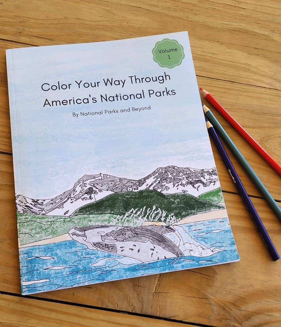 National Parks and Beyond - Wholesale Coloring & Activity Book - Adult - Color Your Way through the National Parks, Coloring book1