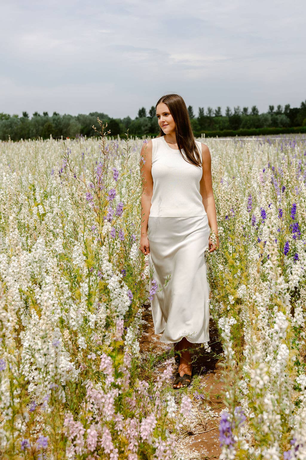 Last True Angel - Wholesale Skirt - Women's - Satin Slip Skirt in Champagne1