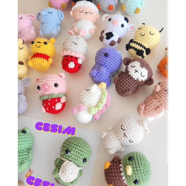despinacrafting - Wholesale Stuffed/Plush Toy - Kids & Baby - Crochet Amigurumi Animals Finger Size