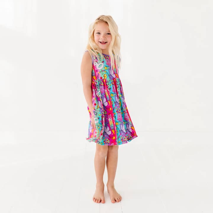 Kiki + Lulu - Wholesale Dress - Kids - Rocket Lion Skater Dress