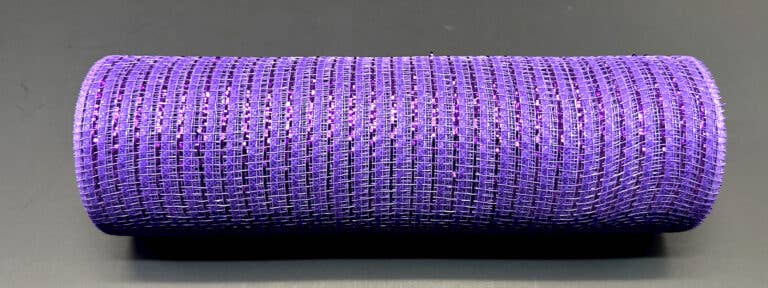 Trendy tree – wholesale Ribbon – Gift wrapping – 10"X10Y Purple Breeze Metallic Mesh XB240810-110
