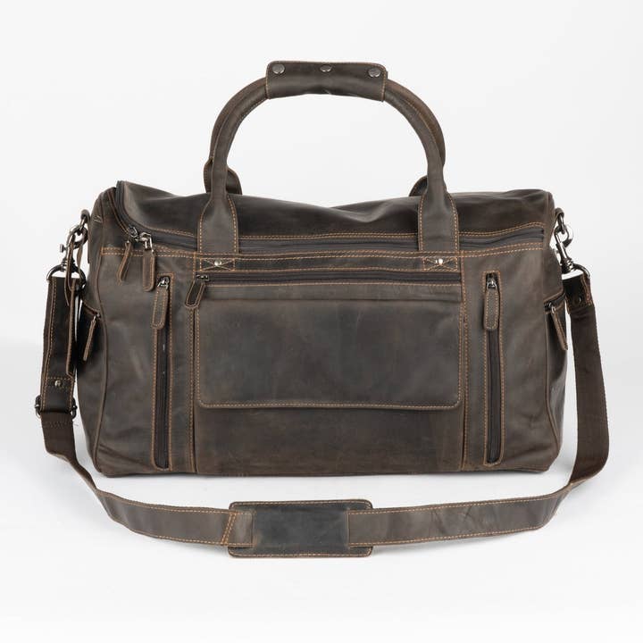 Greenwood Leather - Wholesale Weekender Bag - Men's - Large Leather Weekender Bag - Casual Vintage Look15