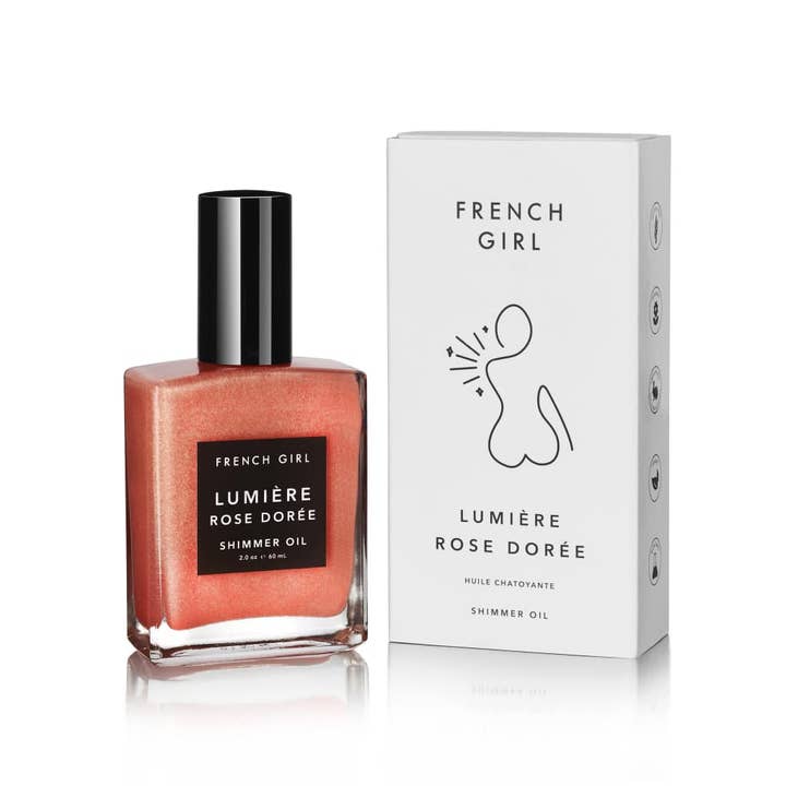 FRENCH GIRL - Wholesale Bath/body oil - Shimmer Dry Body Moisturizing Oil - Rose Gold3