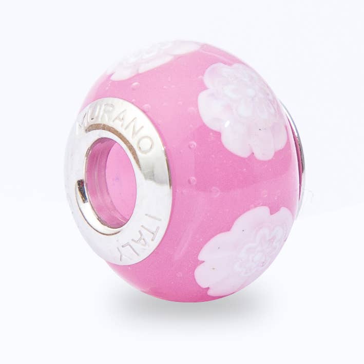 Breloque Argent Le925mm Cristal de Murano Les Charms pour la vente par Angel devil both sl