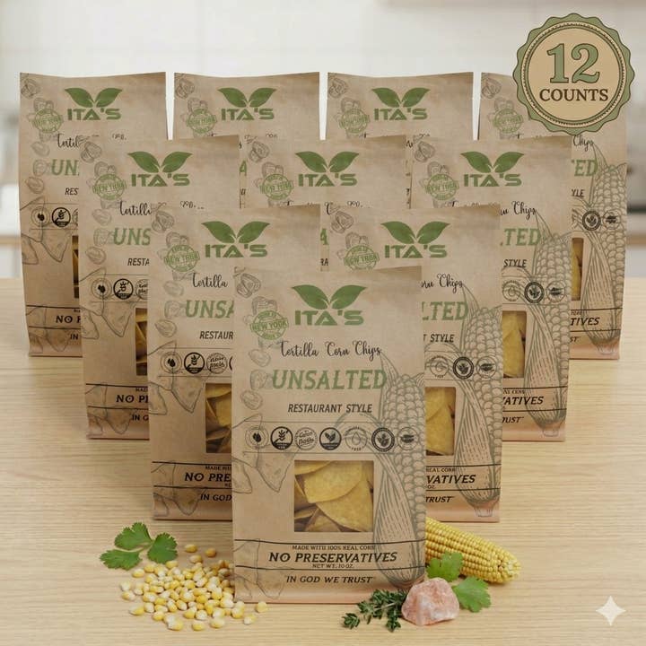 Croustilles tortillas non salées Ita's pour la vente par Ita's