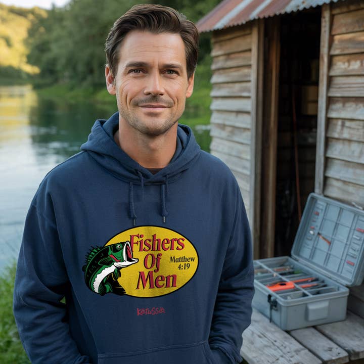 Sweat à capuche homme Kerusso Pêcheurs d'hommes pour la vente par Kerusso