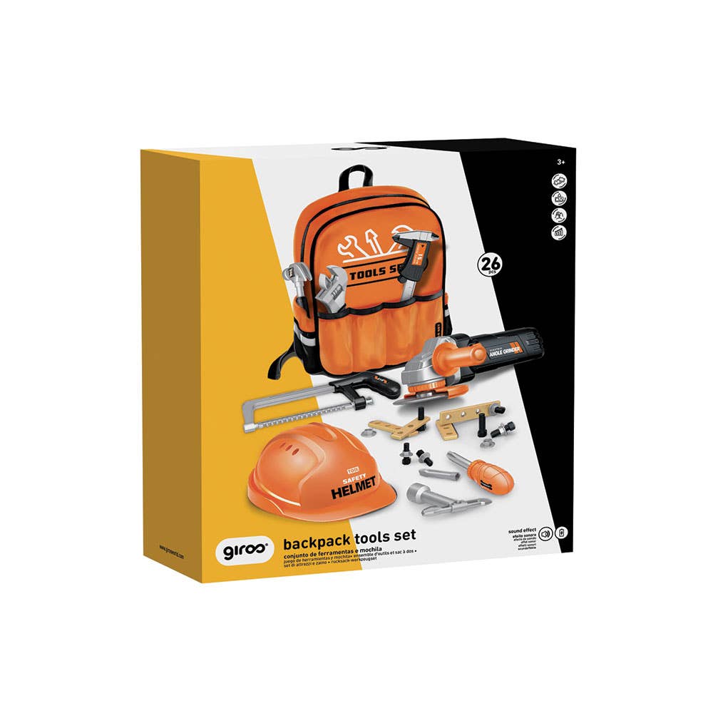 AJ Aguiar - Wholesale Toy Set - Kids - 26-Piece Tool Backpack2