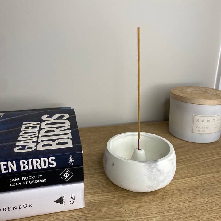 Concreates - Wholesale Incense Holder - Concrete Circular Incense Holder Bowl | Incense Burner | Minimalist Home Decor1