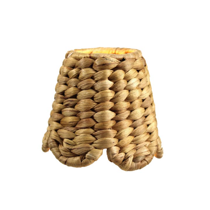 Maison Maison Design Scalloped Water Hyacinth Shade Cover for wholesale by Maison Maison Design