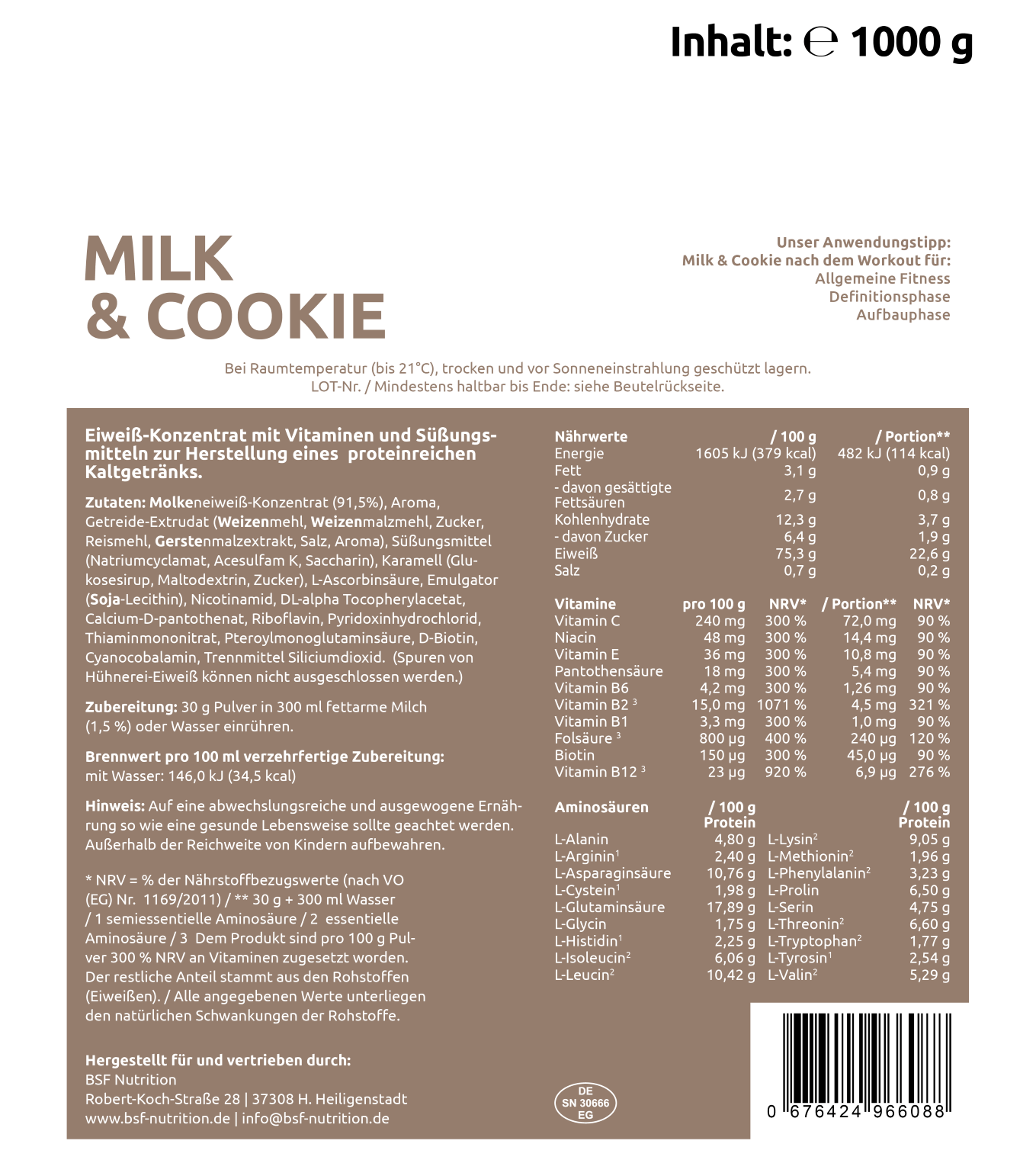 BSF Nutrition - Wholesale Protein/Superfood Powder - Whey protein5