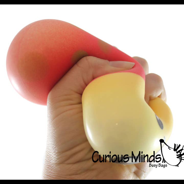 Curious Minds Toys - Wholesale Squishy Toy - Kids & Baby - 1 Mushroom Squishy Squeeze Stress Ball Soft Doh Filling - Li7
