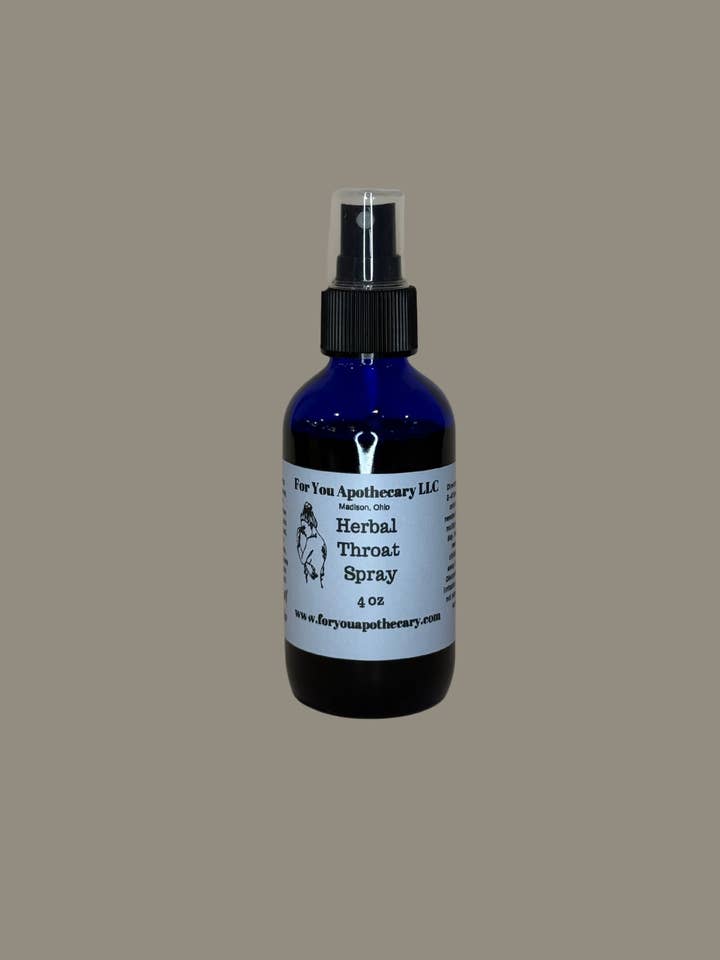 Herbal Throat Spray for wholesale by For You Apothecary LLC