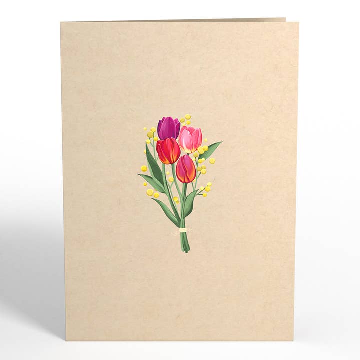Lovepop Cards - Wholesale Everyday Greeting Card - Cheerful Tulips 5*7 inch Pop-Up Card