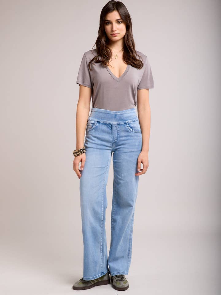 Toxik3 jean jogg stretch taille haute à enfiler for wholesale by Toxik3