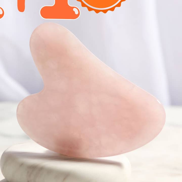 Zen'Arôme - Vendita all'ingrosso Strumenti per gua sha - Confezione da 11+1 in omaggio - Gua Sha al quarzo rosa con coperchio0